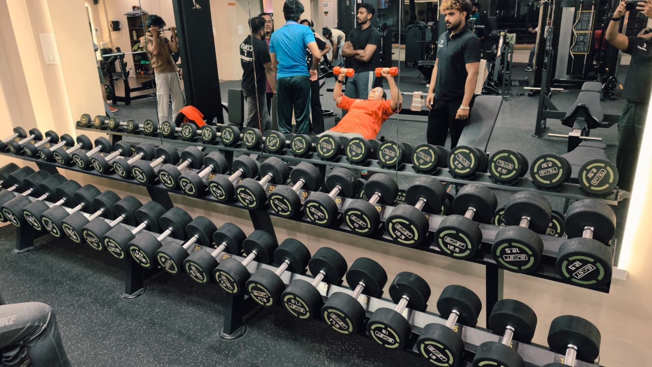 Weight training area